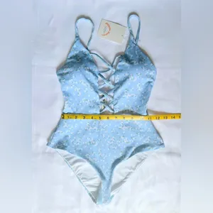 NWT Dippin' Daisy's Bliss One Piece Swimsuit - Blue/Yellow - S thumbnail 9