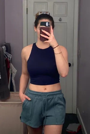 Blue Crop Top thumbnail 1