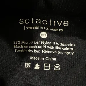 SET ACTIVE High-Neck Razor-Back Ribbed Tank in Onyx, Size M/L, Like New! thumbnail 5