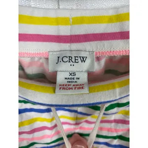 J.Crew Rainbow Stripe Cotton Pajama Short Set Sz.XS thumbnail 9