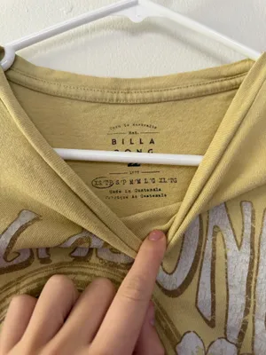 Yellow billabong oversized t shirt thumbnail 3