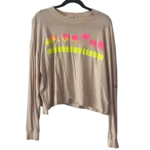 Daydreamer x Free People Shirt California Palm Tree‎ LS Womens Size Medium thumbnail 3