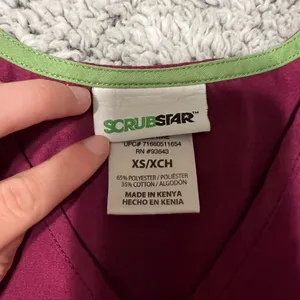 Scrubstar Women’s Wine Scrub Top thumbnail 4