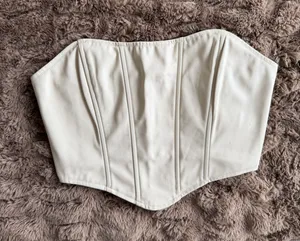 Cotton Candy LA leather tube top thumbnail 1