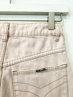 Rollas Sailor Jean Size 24 Pink High Waisted Wide Leg Patch Pocket Pants Retro‎ thumbnail 9