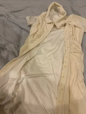 Yellow button up dress thumbnail 3