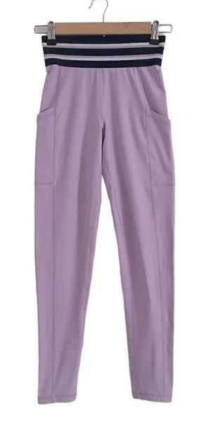 Aerie Purple Lilac striped waistband EUC thumbnail 1