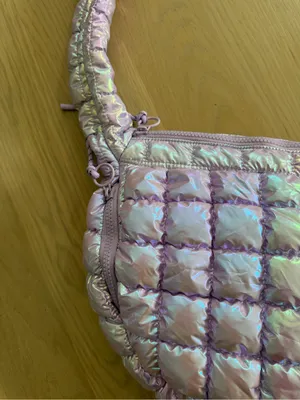 Doyogi Quilted Shoulder Bag in Iridescent Purple thumbnail 4