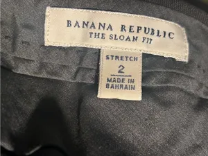 Banana Republic Black Sloan Fit Slim Ankle Pants Size 2 thumbnail 3