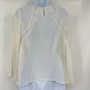 Versona Boho Sheer vTop Sz Large Embroidered Festival Lace Cottage Hippie Lace thumbnail 6