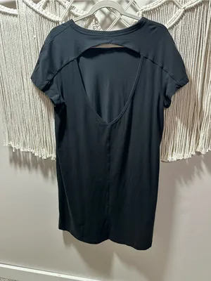 lululemon athletica Black Short-Sleeve Midi Tee Dress thumbnail 2