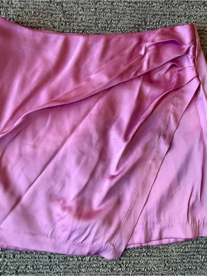 Abercrombie‎ & Fitch Mini Skirt Draped Skort Satin Preppy Coquette Balletcore thumbnail 2