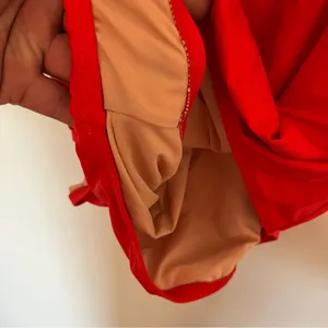 Women’s J. Crew Ruffle‎ Scoopback One Piece Swimsuit Size 16 Red Beach Summer thumbnail 13