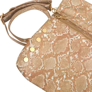 Like New Hammitt Leather VIP Convertible Bag Large Snakeskin Retail $475.00 thumbnail 11