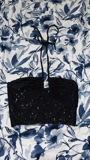 Boutique Black Sequin Top thumbnail 2