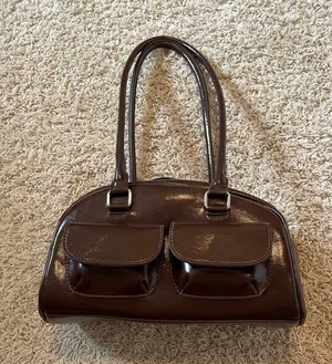 Brown Faux Leather Purse thumbnail 1