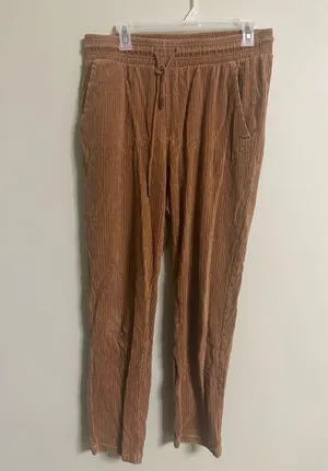 Ugg Size Medium Averey Cotton Drawstring Corduroy Tapered Lounge Pants Comfy thumbnail 1