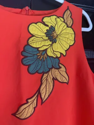 Vici Collection Mini Shift Dress Orange Floral thumbnail 4