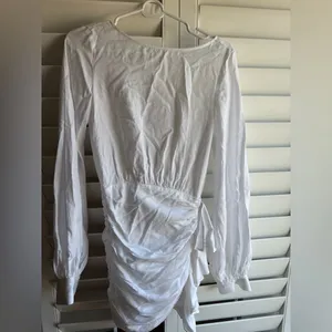 House Of CB 'Chambery' White Backless Ruched Mini Dress XS thumbnail 5