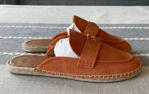 Tory Burch Seaside Mule Espadrille Sandals Sienna Rose Orange Size 9 thumbnail 3