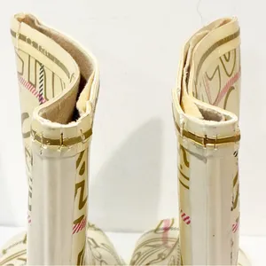 Vintage Coach Ursula Gold Ivory Women’s Waterproof Rain Boots Size 8 thumbnail 5