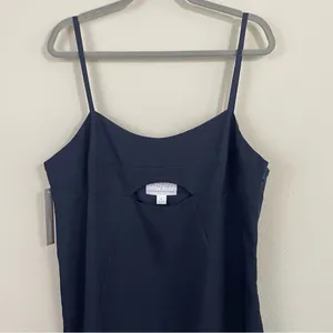 NEW Anthropologie Mare‎ Mare Navy Cut Out Shift Mini Dress Size XL thumbnail 3