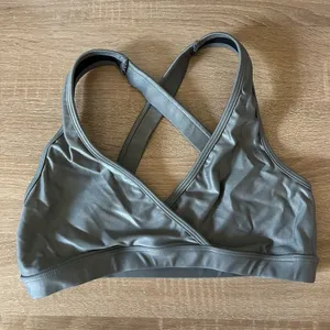 Noli Cross-Back Bralette in Gray thumbnail 1