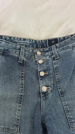 AG Adriano Goldschmied jeans wide leg crop size 25 thumbnail 4