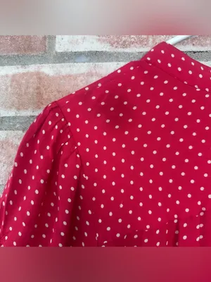 Free People Polka Dot Dress Women’s Small Red White Retro Flounce 1950s Funky thumbnail 10