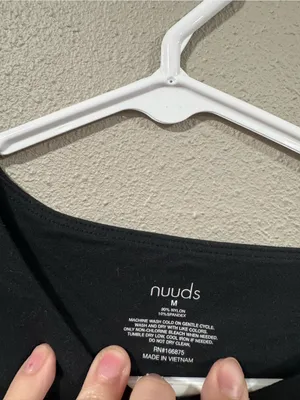 Nuuds Black Bodysuit Size M thumbnail 2