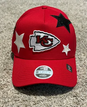 New Era Kansas City Chiefs Glitter Stardom A-Frame 9Forty Adjustable Hat thumbnail 2