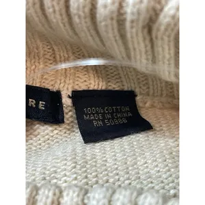 Jeanne Pierre Cream Light Beige Mock Neck Pullover Knit Sweater M NWT thumbnail 9
