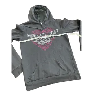 Hybrid Tees “Peace Please” Gray Hoodie Sweatshirt hoodie‎ thumbnail 8