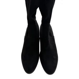 Steve Madden Georgette Black Over The Knee Stretch Boots Block Heel Size 6M thumbnail 4