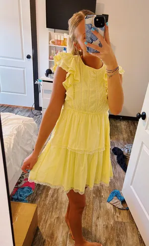 spring dress Yellow Size XS thumbnail 2