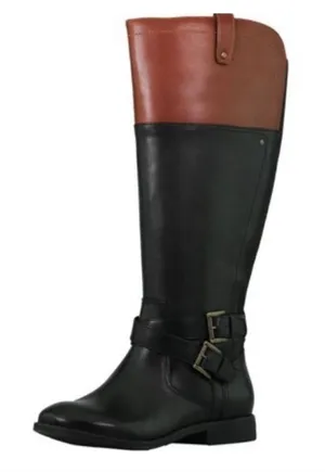 Marc Fisher Audrey buckle tall riding boot size 7 wide thumbnail 1