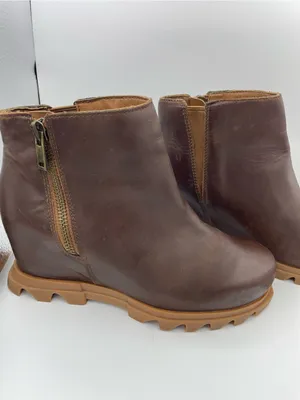 Sorel Joan of Arctic wedge III brown waterproof full-grain leather boots 7.5 thumbnail 6