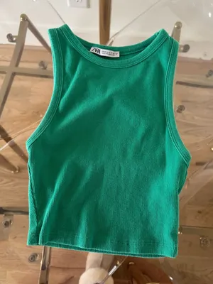 ZARA High Neck Tank Cropped thumbnail 1
