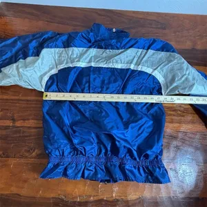 Starter Vintage Dallas Cowboys Touchdown Club Windbreaker Jacket Girls XL Blue‎ thumbnail 5