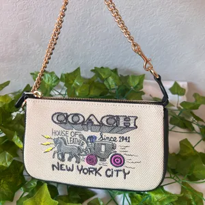 coach Large Wristlet With Art School Graphic c5609 thumbnail 1