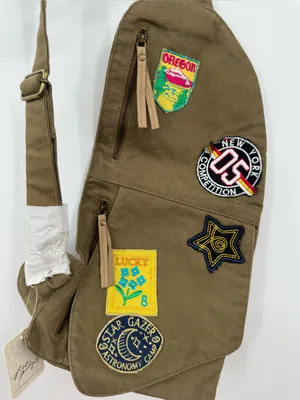 Free People Safari Canvas Crossbody Bag Sea Grass‎ Olive Patchwork NWT thumbnail 6