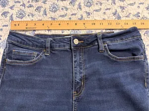 Flying Monkey womens size 31 stretch denim blue jeans skinny thumbnail 3