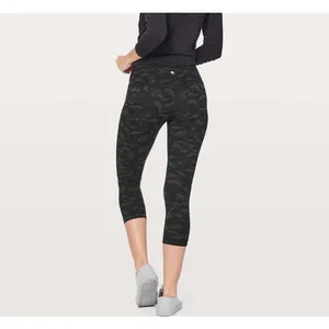 Lululemon Align Legging Cropped Black Gray Camo Size 6 thumbnail 2