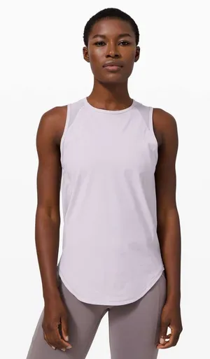 Lululemon Sculpt Tank Top Womens 4 Lavender Purple Mesh Back Keyhole Running thumbnail 1