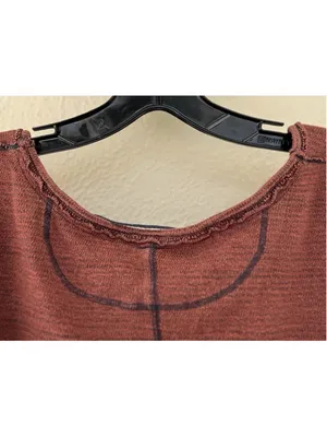 Free People We The Free Beach Haven Henley Long Sleeve Top Boho Slouchy Oversize thumbnail 6