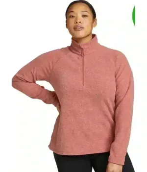 Eddie Bauer Womens‎ Quest Red 1/4 Zip Fleece, Large thumbnail 1