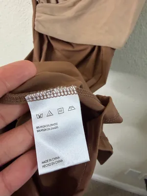 SVNDZ‎ Fletcher Two Tone Mesh Dress Tan Womens Size XS thumbnail 8