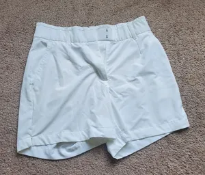 Women's White Nike Dri-Fit Golf Shorts thumbnail 1