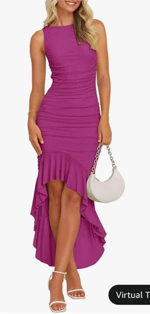MIDI body con dress Purple thumbnail 1