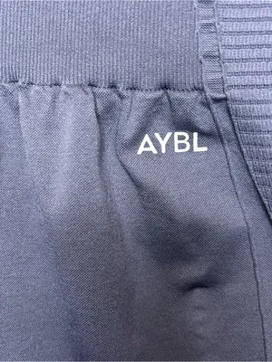 NWOT AYBL Balance V2 Seamless Shorts Size M Dark Gray Workout thumbnail 4